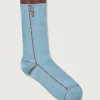 Damen/Herren HOFF BLAU GESTREIFTE SOCKE