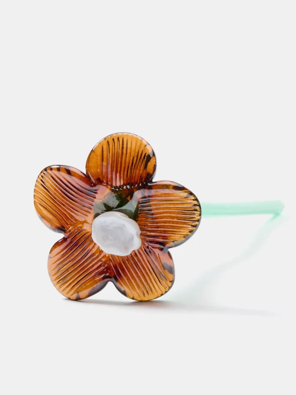 Damen/Herren HOFF MOUTHBLOWN CRYSTAL FLOWER BROWN